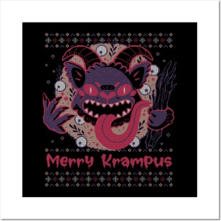 Merry Krampus Posters and Art